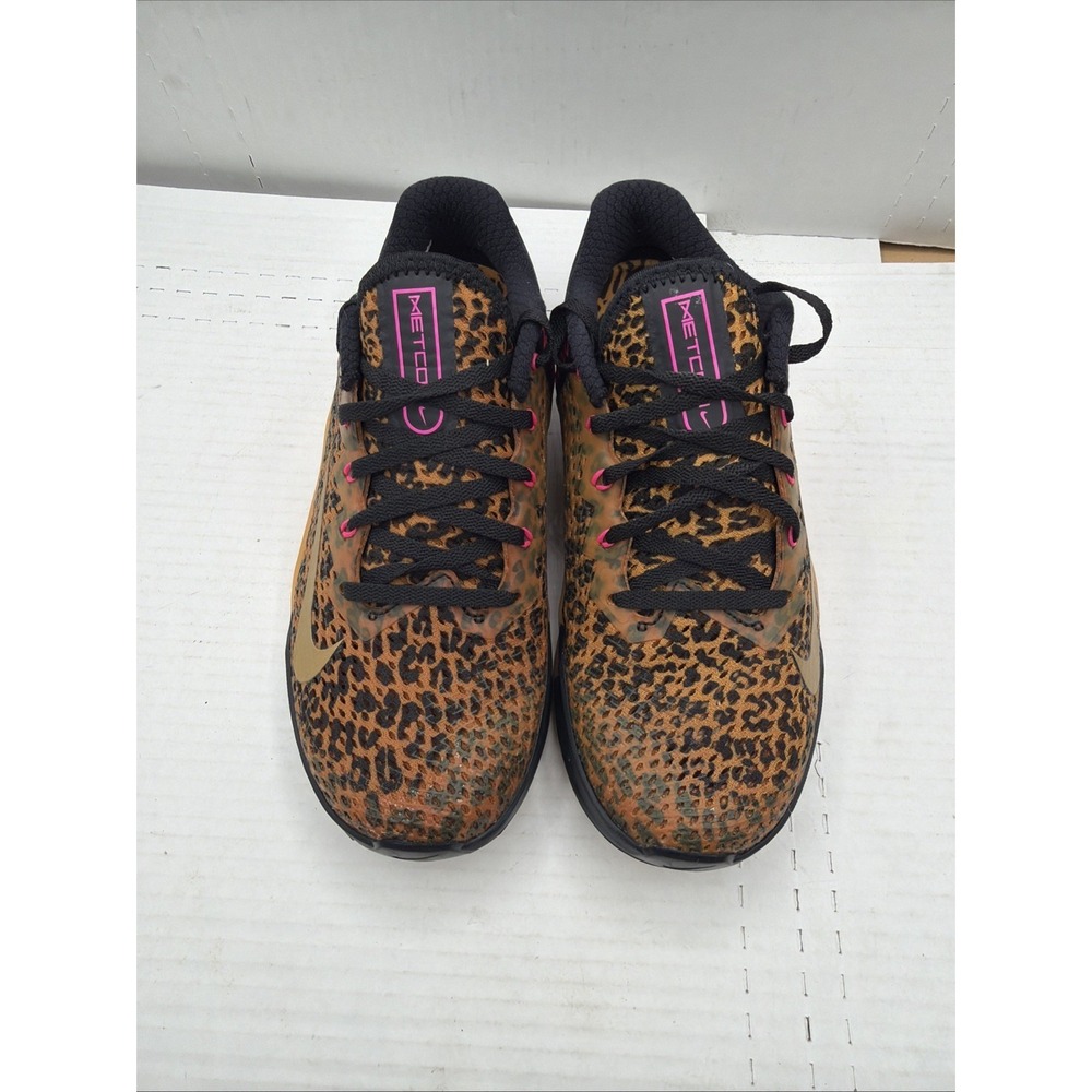 Nike Metcon 6 Women Size 7 AT3160-096 Leopard Cheetah Print Training Shoes - Picture 5 of 16